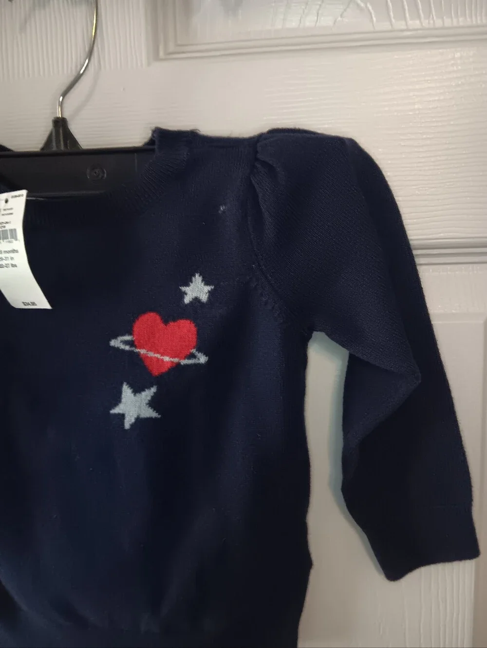 Baby Gap Infant Girl Navy Long Sleeve Crewneck Sweater